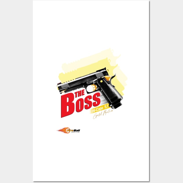 The BOSS PISTOL Wall Art by Cataraga